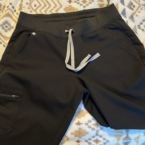 FIGS Black Zamora Jogger Scrub Pants